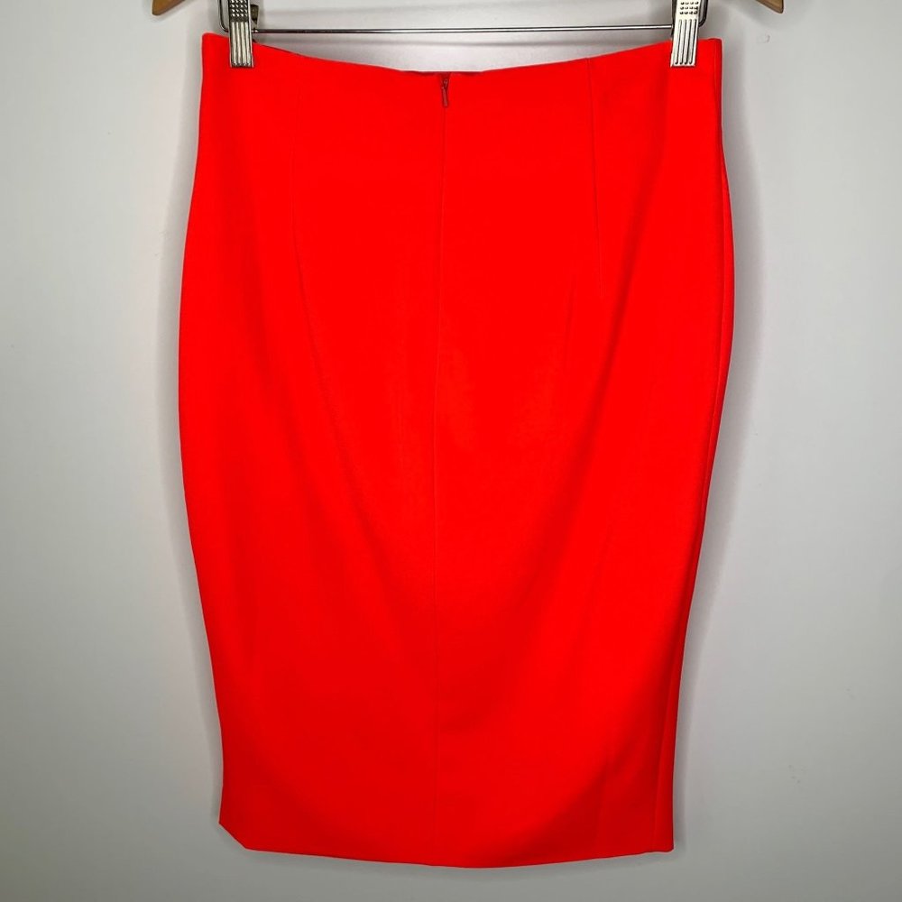 BARDOT Front Split High Waist Pencil Skirt in Neon Fusion Pink Sz M/8‎ - Picture 4 of 7